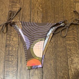 Body Gove Teeny Tiny Brown Patterned Women's Swim Bottom